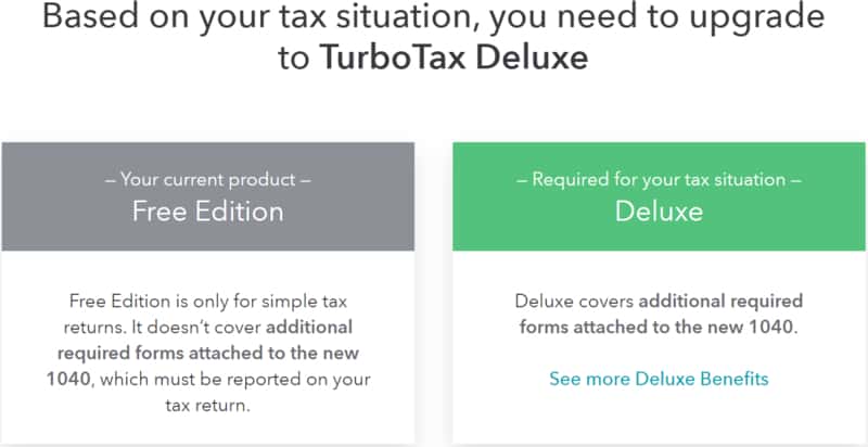 Upgrade to TurboTax Deluxe