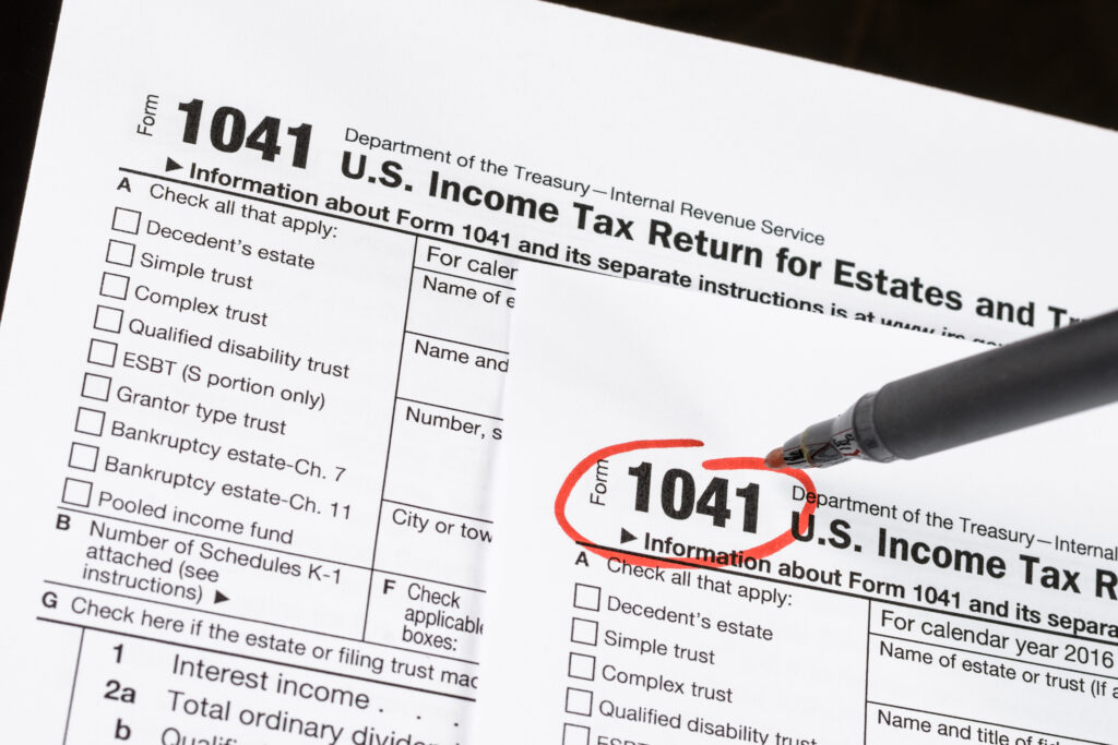 Irs form 1041 comprehensive guide to trust and estate taxes
