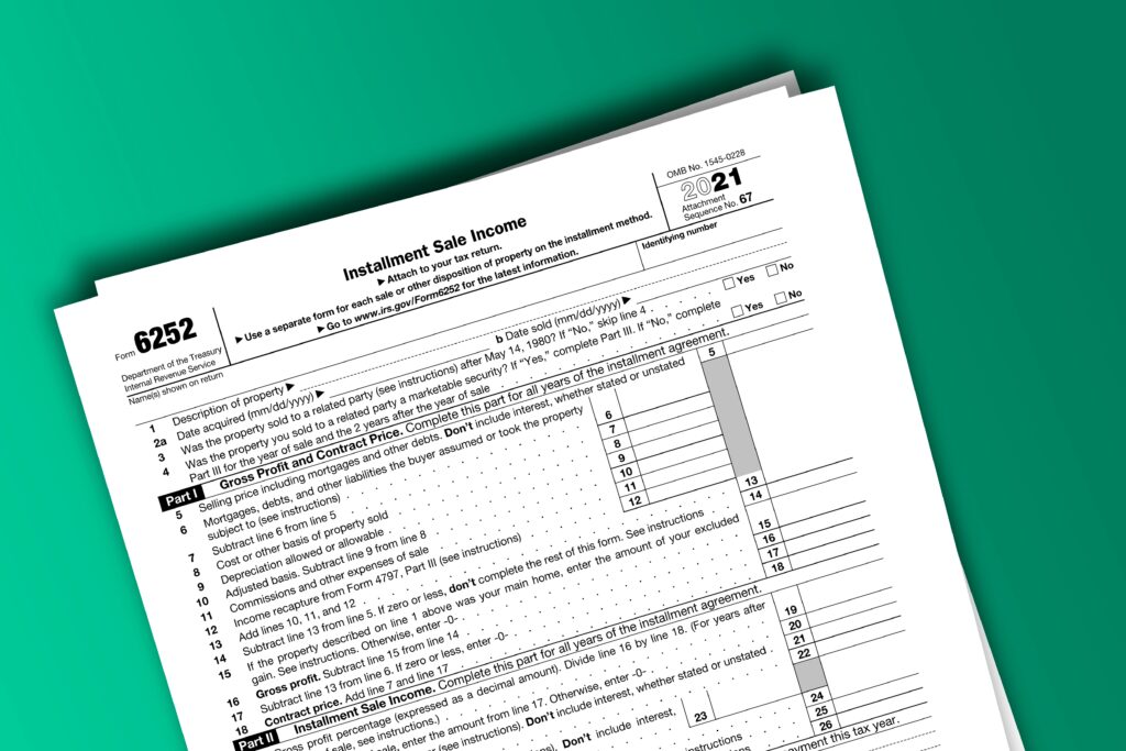 Completing IRS Form 6252