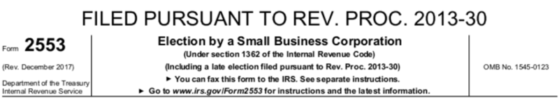 Irs 2553 Late Election Tripyfly