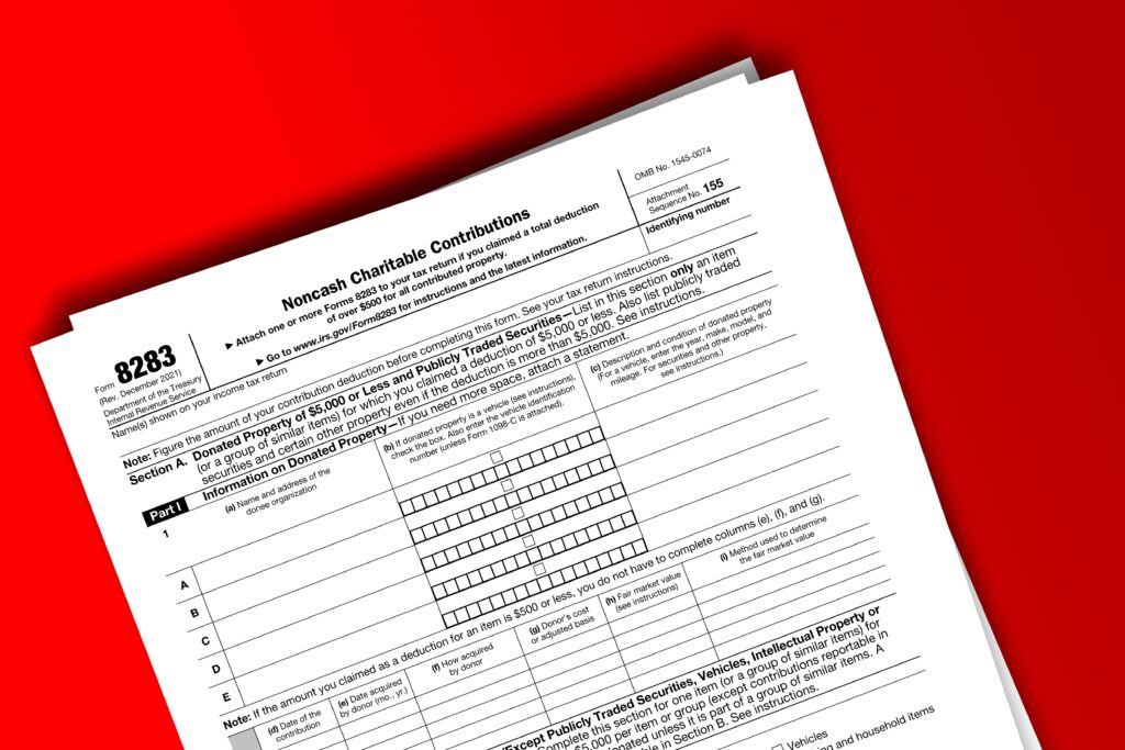 IRS Form 8283: A Guide To Noncash Charitable Contributions