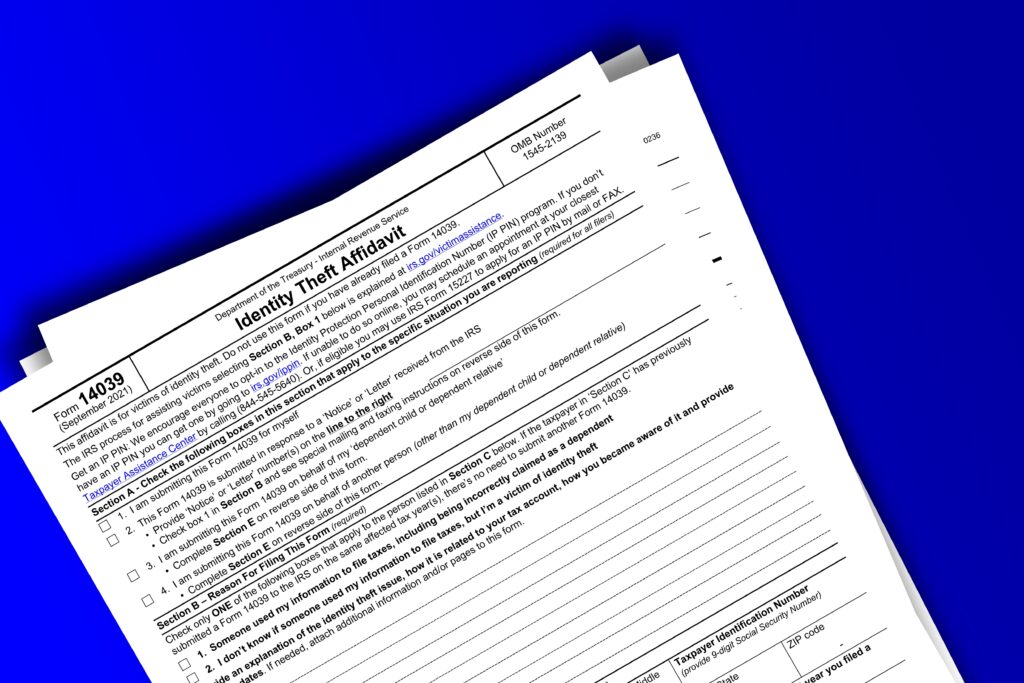 Filling Out and Submitting IRS Form 14309