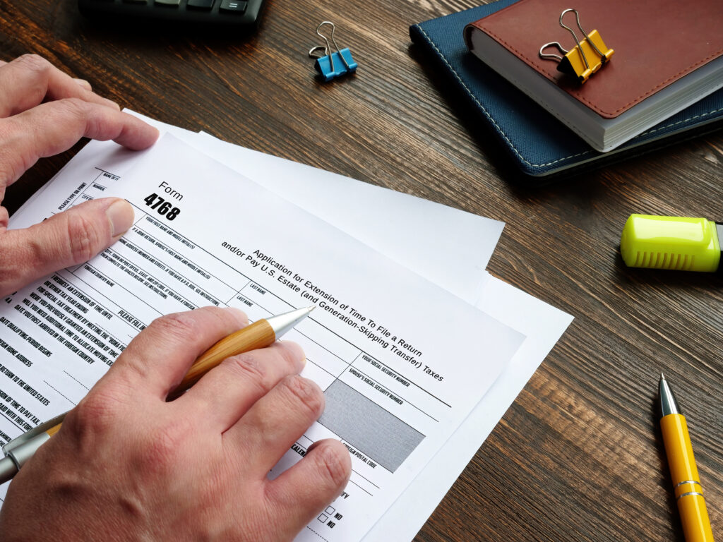 IRS Form 4768 At a Glance