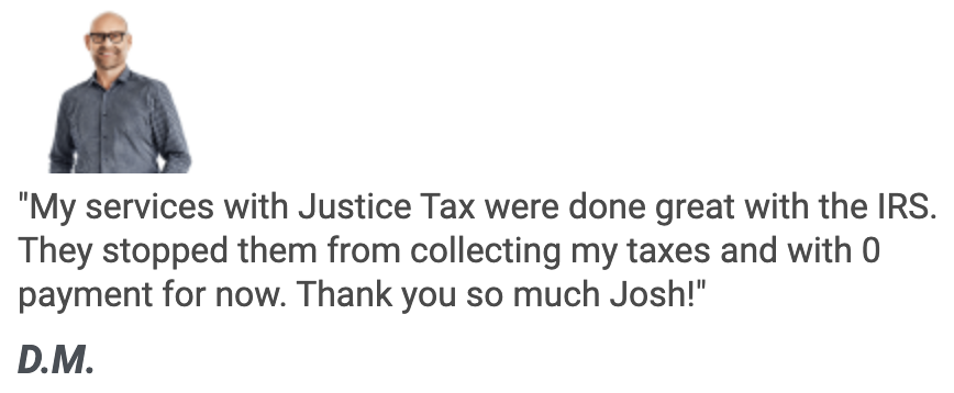 justice tax testimonial
