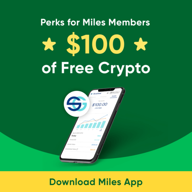 Miles App $100 Worth of SocialGood Cryptocurrency