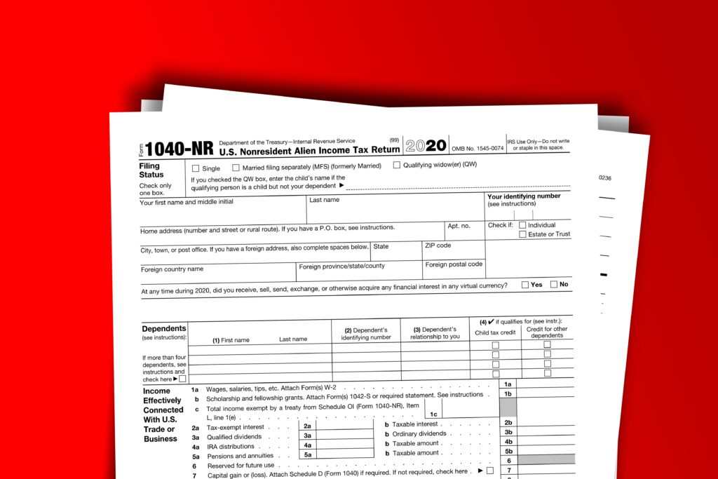 Form 1040NR Essential Tax Information for NonResidents