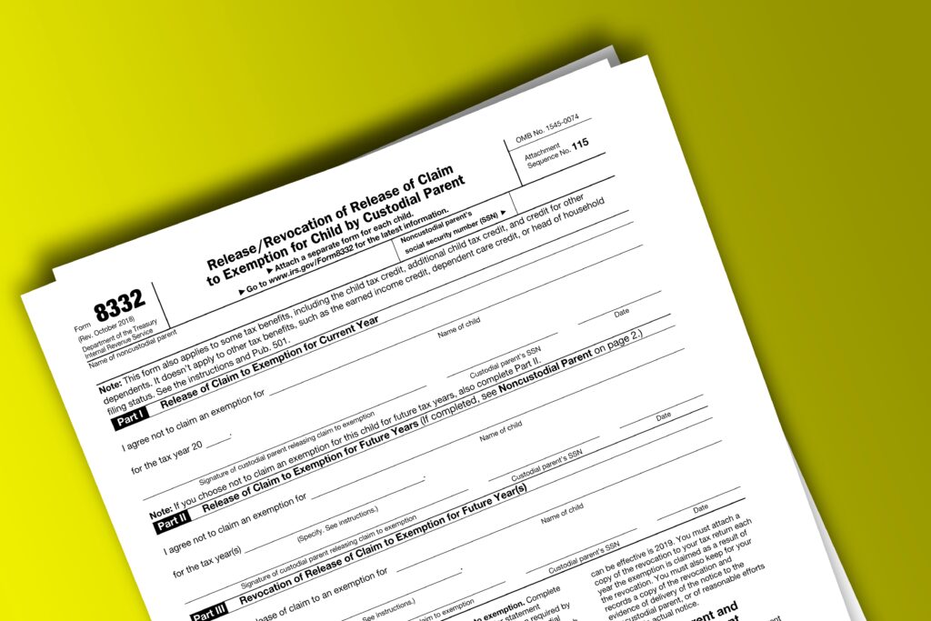 Irs Form 8332 Explained Claiming Dependents And Benefits 7231