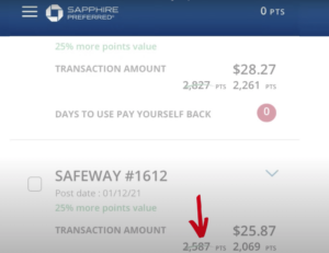 chase sapphire preferred pay yourself back program