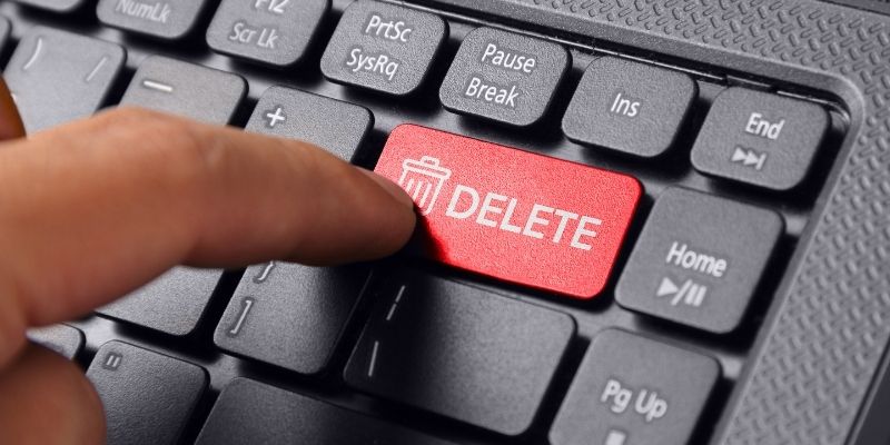 delete personal files
