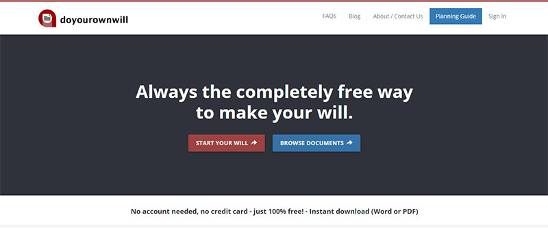 free way to make your will with do your own will