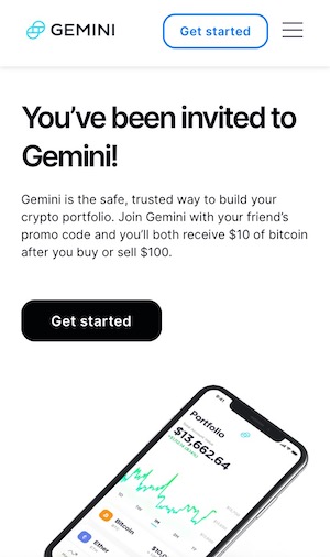 gemini invitation screen