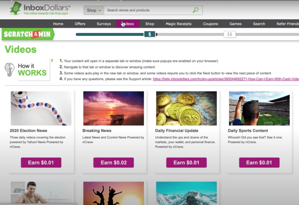 inboxdollars-watch-videos