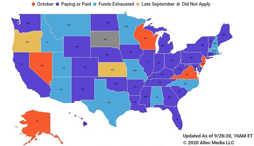 lost wages assistance program state unemployment update