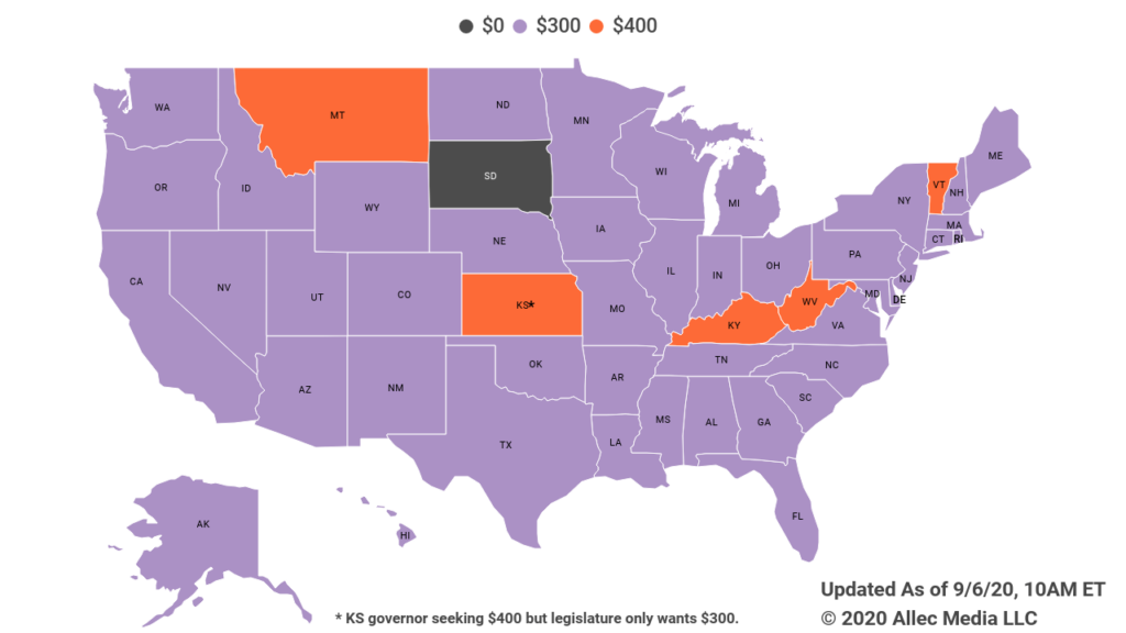 state unemployment dollar amount