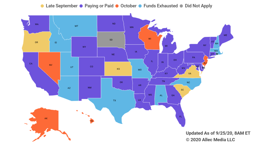 state unemployment memorandum lost wages assistance