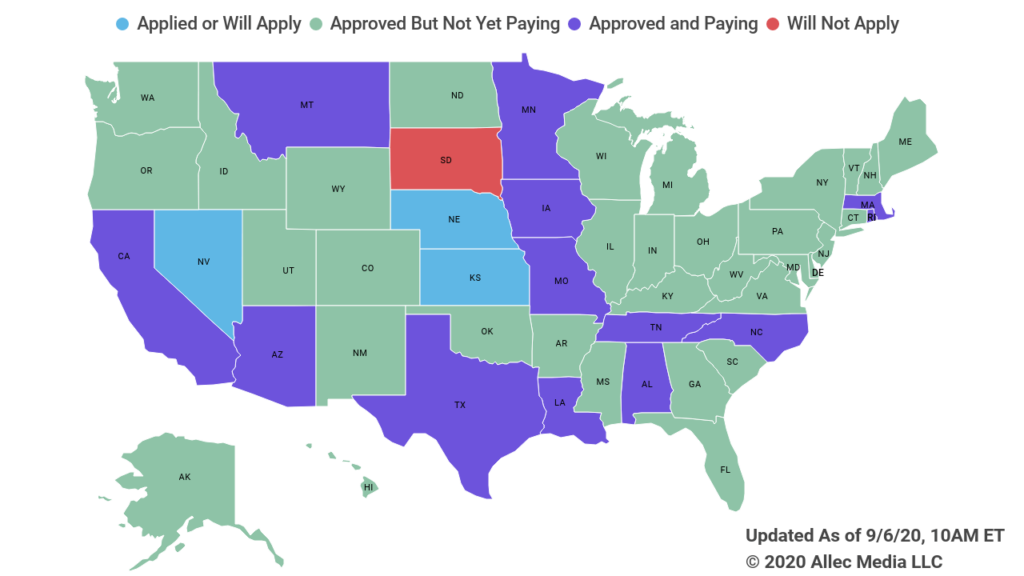 state unemployment memorandum update