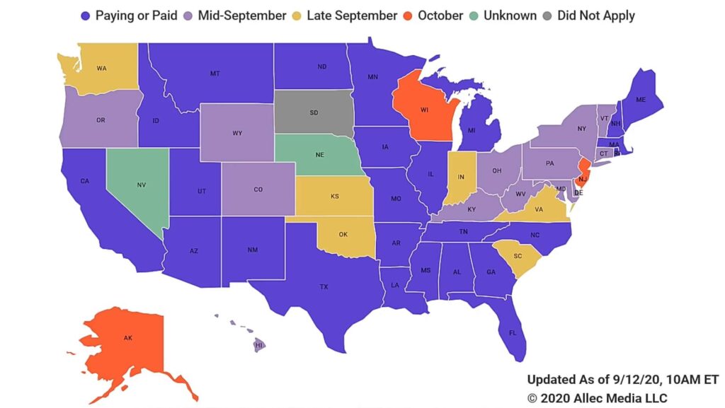 state unemployment update fema