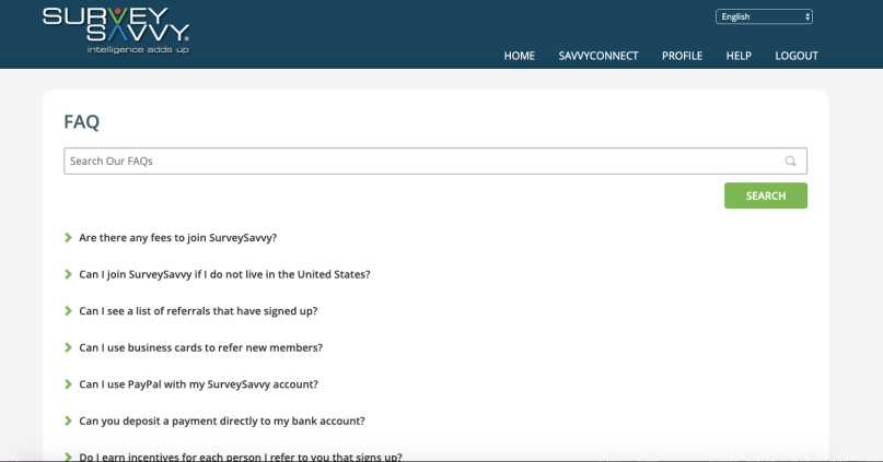 SurveySavvy FAQ