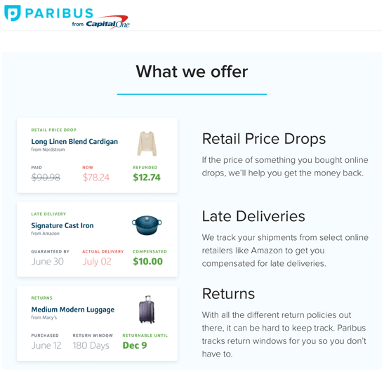 what we offer on paribus